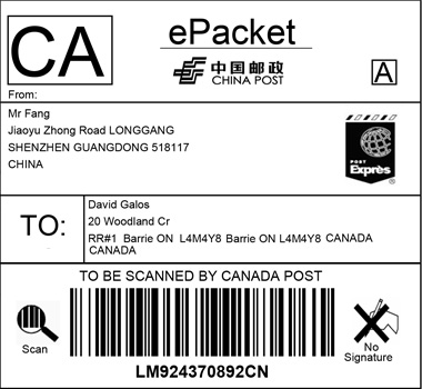 加拿大小包打印系统